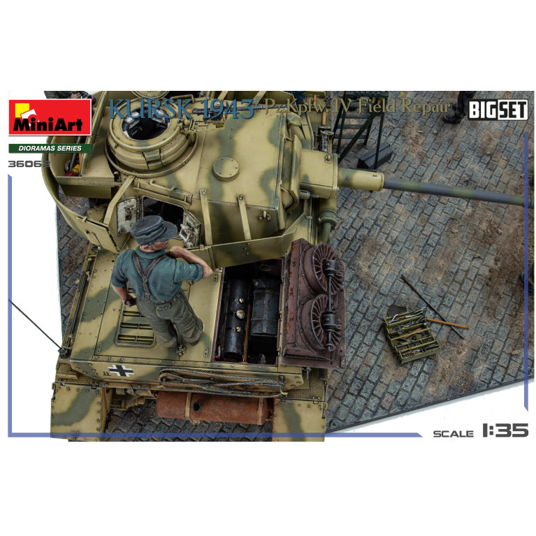 Kursk 1943, réparation de campagne du Pz.Kpfw. IV, big set - MiniArt 36062 - 1/35