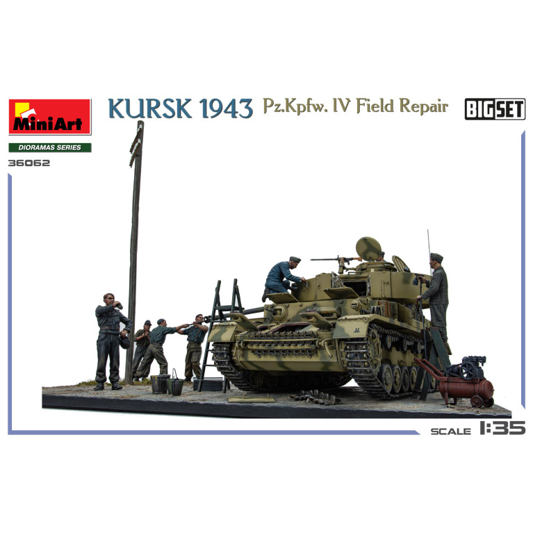 Kursk 1943, réparation de campagne du Pz.Kpfw. IV, big set - MiniArt 36062 - 1/35