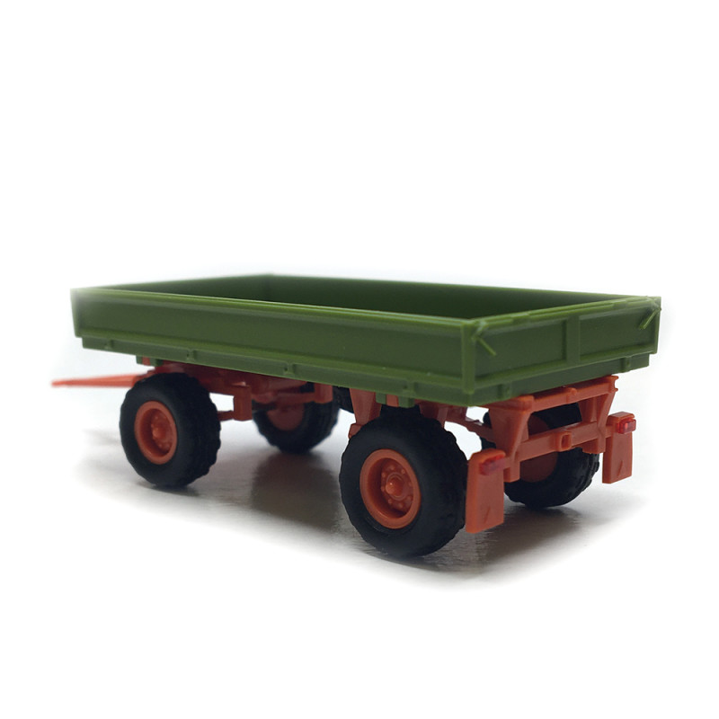 Remorque, IFA HW60.11, vert - BUSCH 53014 - HO 1/87