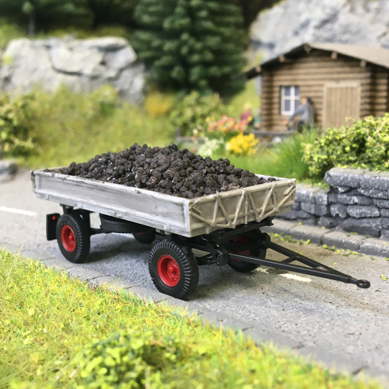 Remorque, IFA HW60, chargement de charbon - BUSCH 53015 - HO 1/87