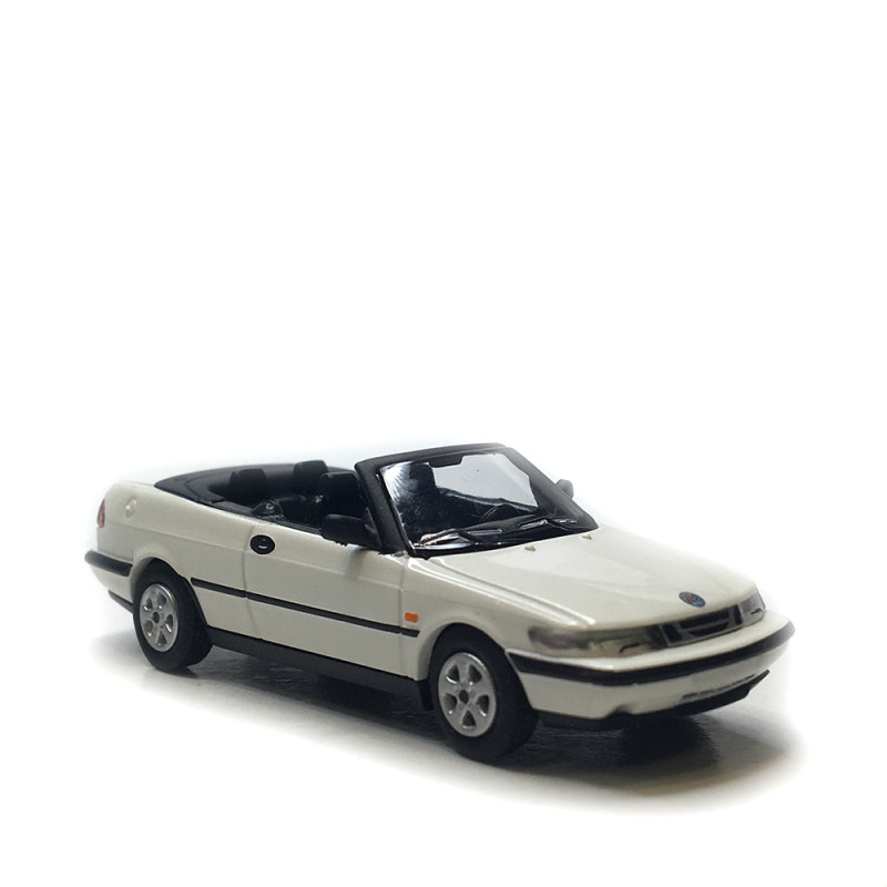 Saab 900, turbo 16S cabriolet, blanc, 1995 - Minichamps 870170130 - 1/87
