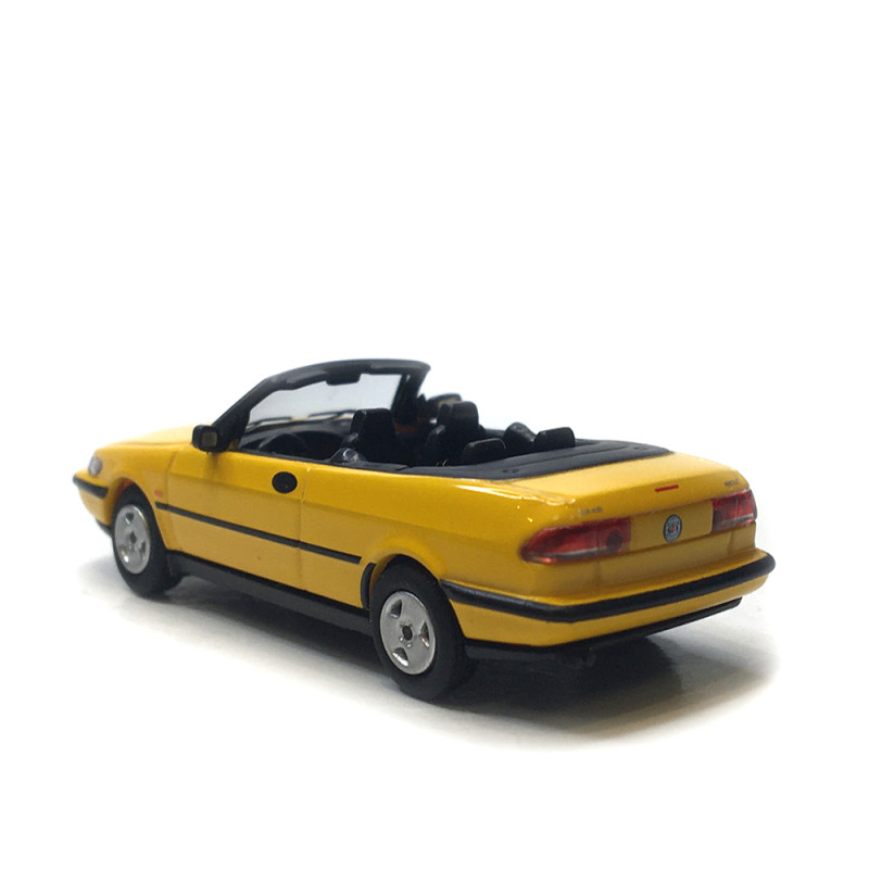 Saab 900, turbo 16S cabriolet, jaune, 1995 - Minichamps 870170131 - 1/87