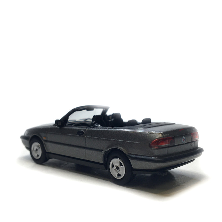 Saab 900, turbo 16S cabriolet, gris, 1995 - Minichamps 870170134 - 1/87