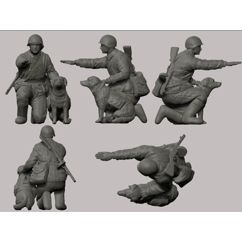 Chasseurs de chars Russes, avec chiens - ZVEZDA 3611 - 1/35