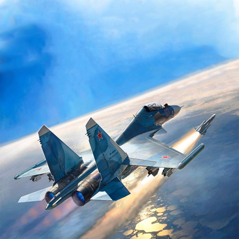 Chasseur Russe, SU-30sm, Flanker H - ZVEZDA 4808 - 1/48