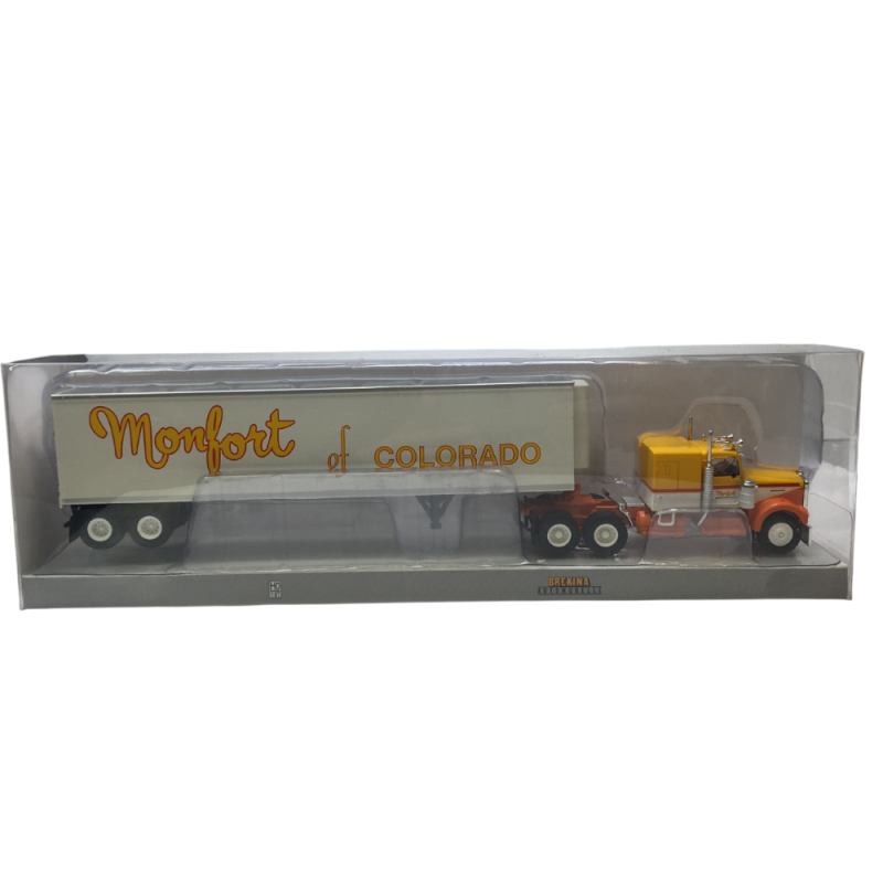 Semi remorque frigorifique, Kenworth W900, Montfort of Colorado, 1977 - BREKINA 86256 - HO 1/87