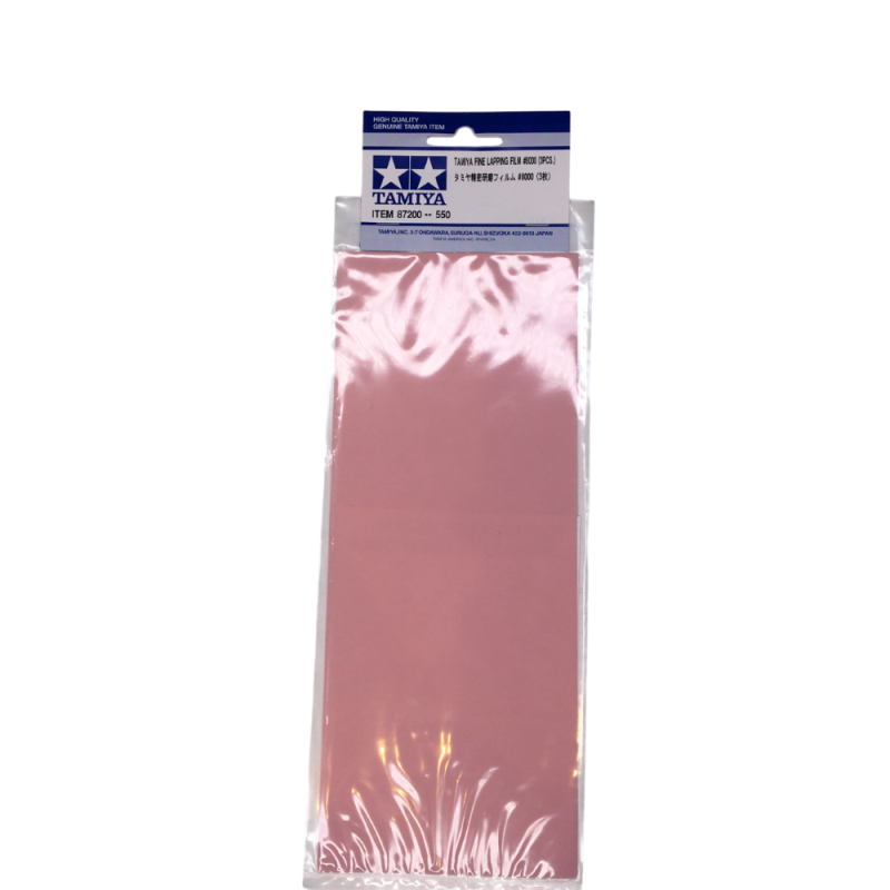 Film de ponçage fin, grain 8000, 3 pièces - TAMIYA 87200