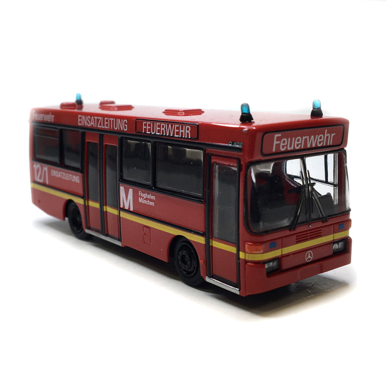 Mercedes 0 402, Service incendie aéroport de Munich, 1985 - BREKINA 52283 - HO 1/87