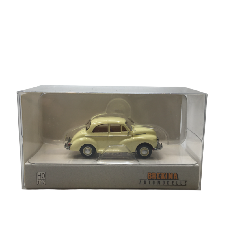 Morris Minor 1000, jaune, 1956 - BREKINA 15216 - HO 1/87