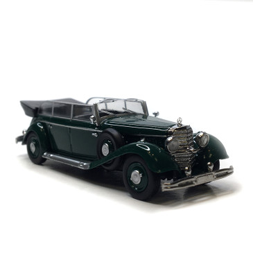 Mercedes Benz 770K, cabriolet, vert, 1938 - BREKINA 21056 - HO 1/87