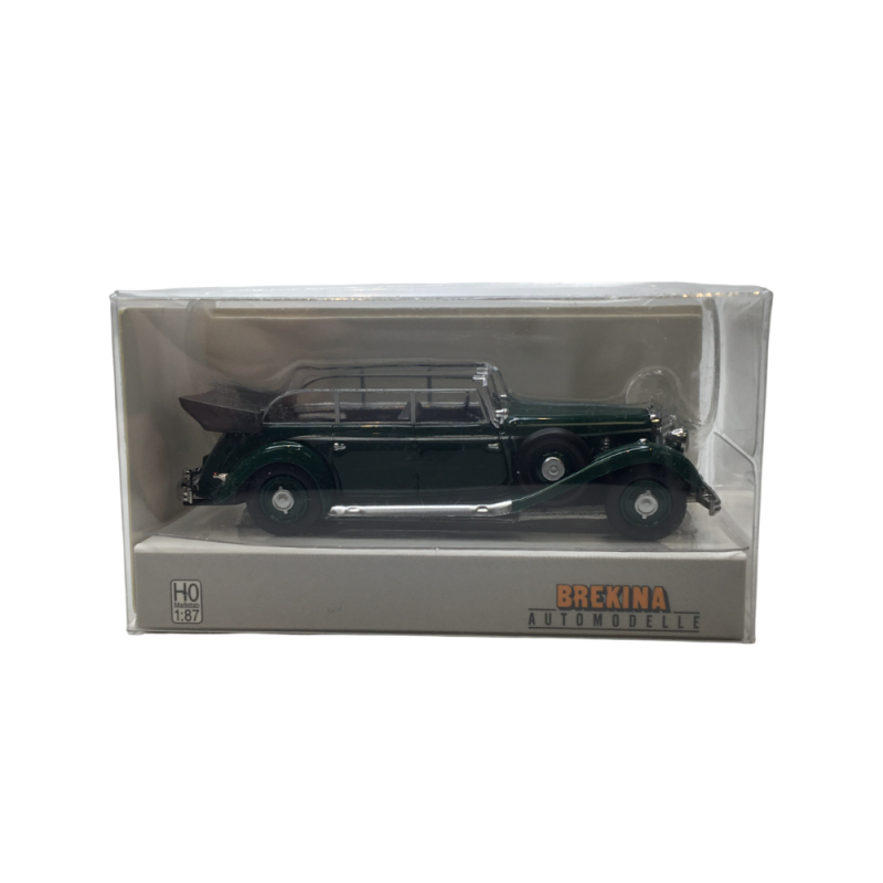Mercedes Benz 770K, cabriolet, vert, 1938 - BREKINA 21056 - HO 1/87