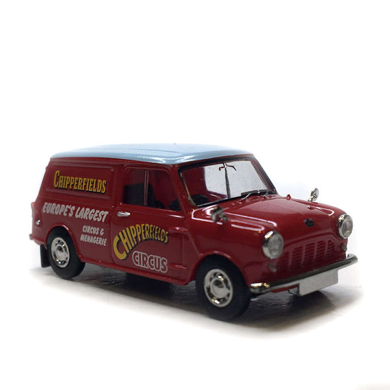Austin Mini Van, Circus Chipperfields, 1960 - BREKINA 15369 - HO 1/87