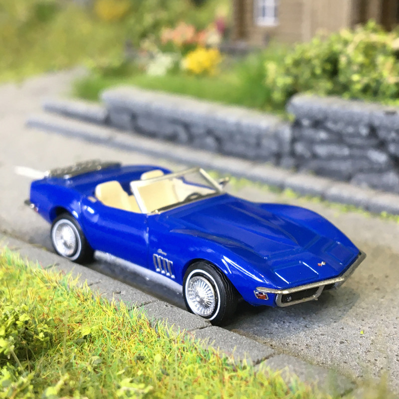 Chevrolet Corvette C3, coupé, bleu, 1968 - BREKINA 19992 - HO 1/87