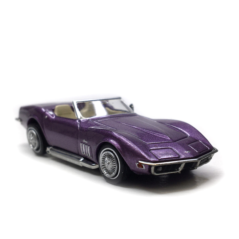Chevrolet Corvette C3, coupé, violet métal, 1968 - BREKINA 19995 - HO 1/87