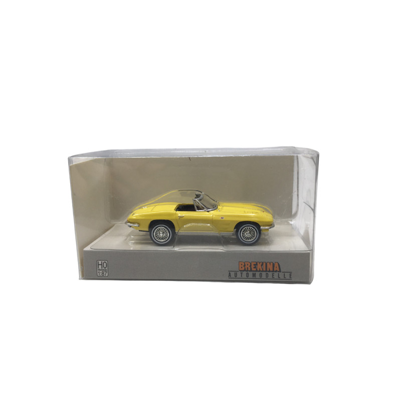 Chevrolet Corvette C2, cabriolet, jaune, 1963 - BREKINA 18030 - HO 1/87
