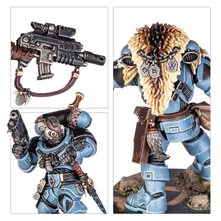 Warhammer 40 000, Kill Team, Wolf scouts, Elite Space Wolves prey-stalkers - WARHAMMER 102-11
