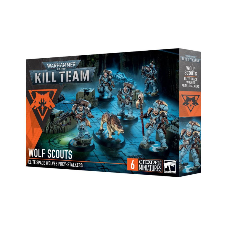 Warhammer 40 000, Kill Team, Wolf scouts, Elite Space Wolves prey-stalkers - WARHAMMER 102-11
