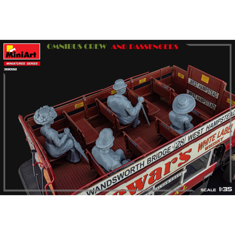 Équipage et passagers de l'omnibus - MiniArt 38092 - 1/35