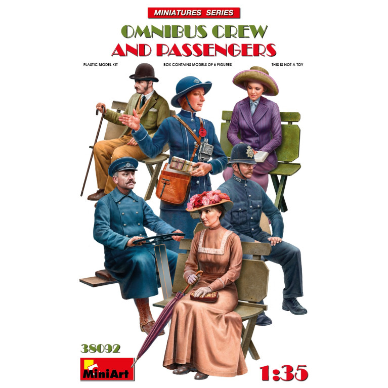 Équipage et passagers de l'omnibus - MiniArt 38092 - 1/35
