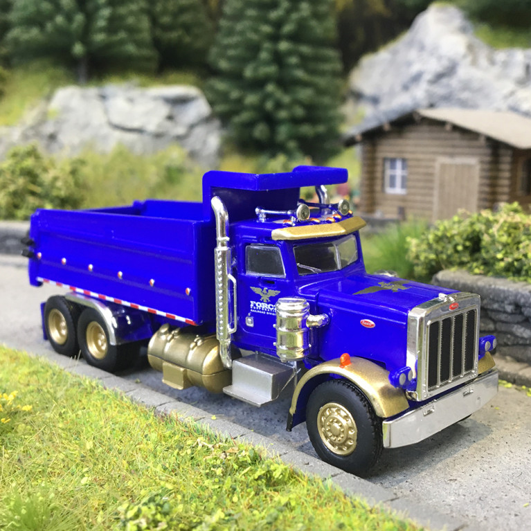 Camion-benne, Peterbilt 359, Force cooperation, 1973 - BREKINA 86292 - HO 1/87