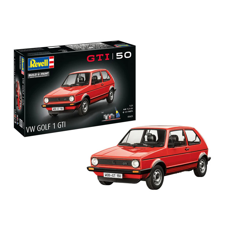 Coffret 50 ans, Volkswagen Golf 1 GTi - REVELL 05623 - 1/24