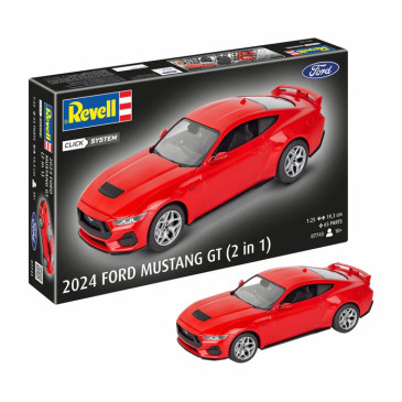 Ford Mustang GT, Click system, 2024 - REVELL 07743 - 1/25
