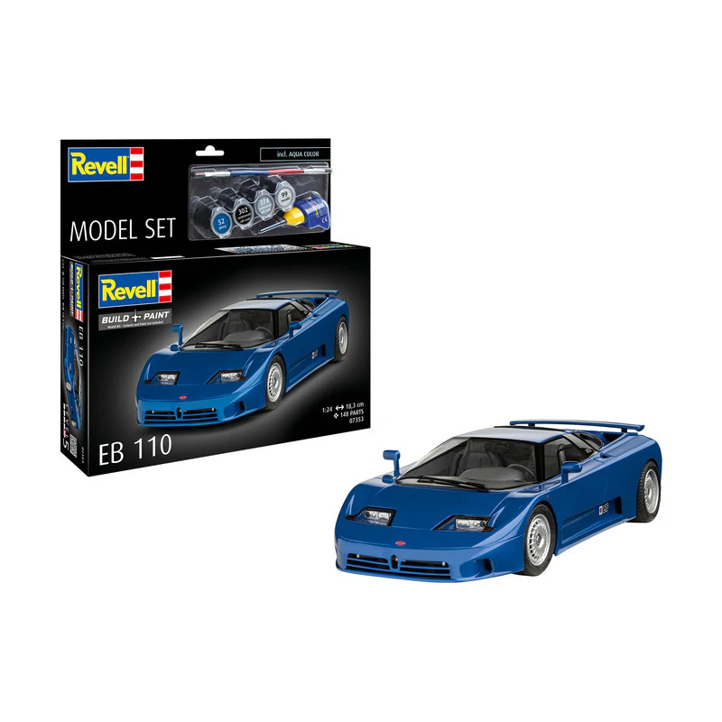 Coffret model set, Bugatti, EB110 - REVELL 67353 - 1/24
