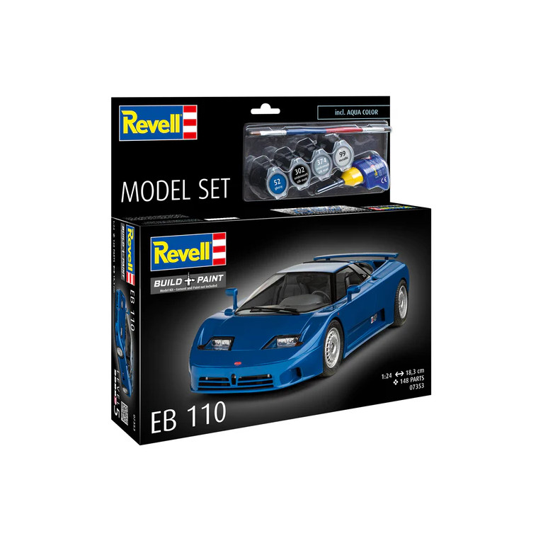 Coffret model set, Bugatti, EB110 - REVELL 67353 - 1/24