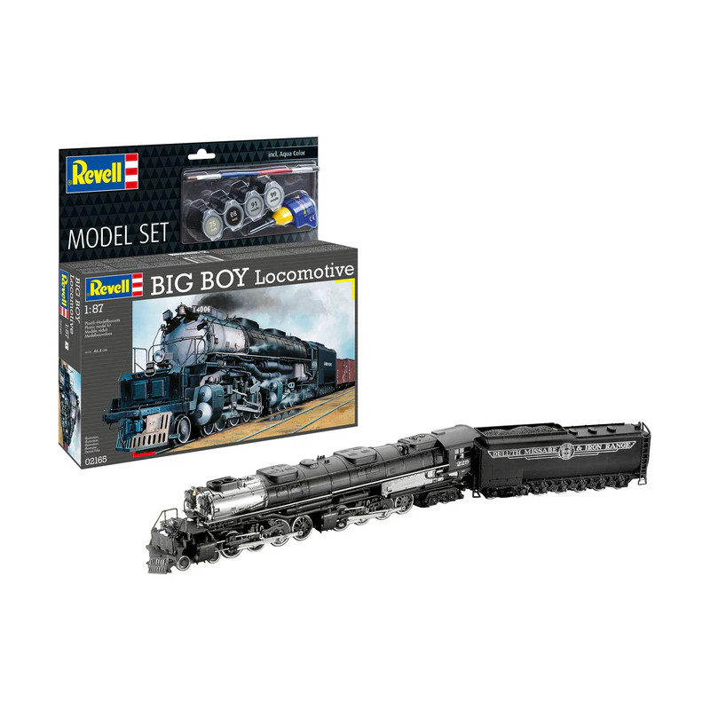 Coffret model set, Big Boy locomotive - REVELL 62165 - 1/87