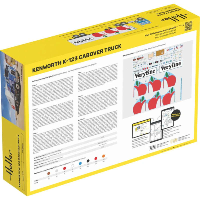 Starter kit, Kenworth K-123, Cabover truck - HELLER 56793 - 1/43