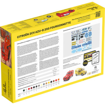 Starter kit, Citroën 2CV, AZU-B 250, fourgonnette - HELLER 58701 - 1/24