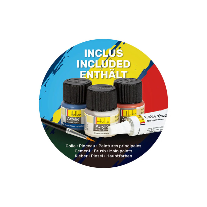 Starter kit, Citroën 2CV, AZU-B 250, fourgonnette - HELLER 58701 - 1/24