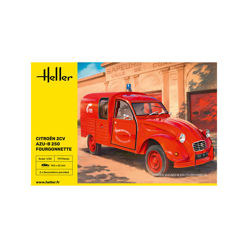 Citroën 2CV, AZU-B 250, fourgonnette - HELLER 82701 - 1/24