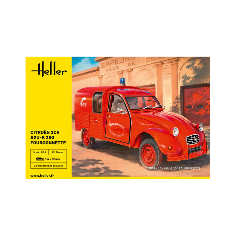 Citroën 2CV, AZU-B 250, fourgonnette - HELLER 82701 - 1/24