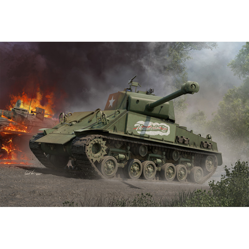 Char moyen, M4A3E8, Thunder VII - I LOVE Kit 61621 - 1/16