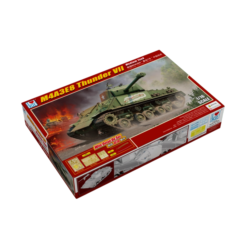 Char moyen, M4A3E8, Thunder VII - I LOVE Kit 61621 - 1/16