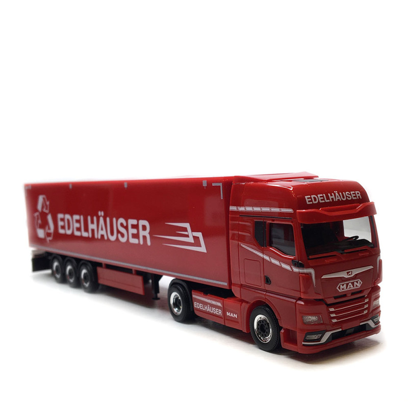 Camion semi-remorque à fond mouvant, MAN TGX GX, Edelhäuser - HERPA 319799 - HO 1/87