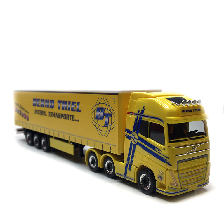 Camion semi-remorque toile rideau, Volvo FH GL XL, 2020, Bernd Thiel - HERPA 319591 - HO 1/87