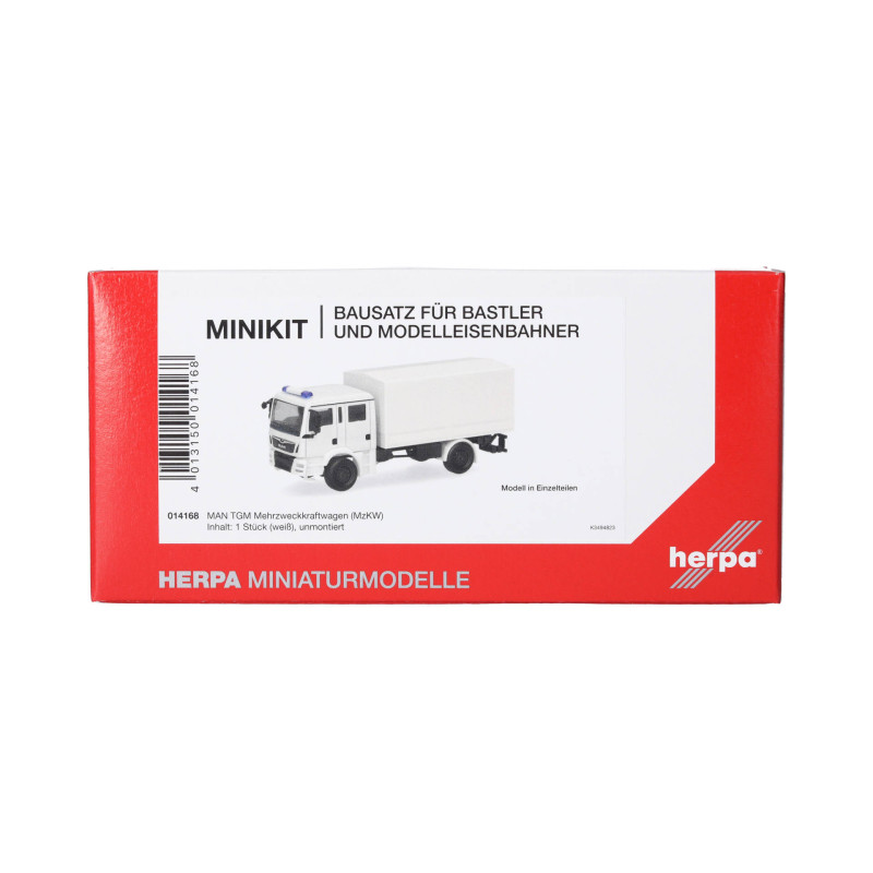 MiniKit: MAN, TGM (MzKW), véhicule polyvalent, blanc - Herpa 014168 - HO 1/87