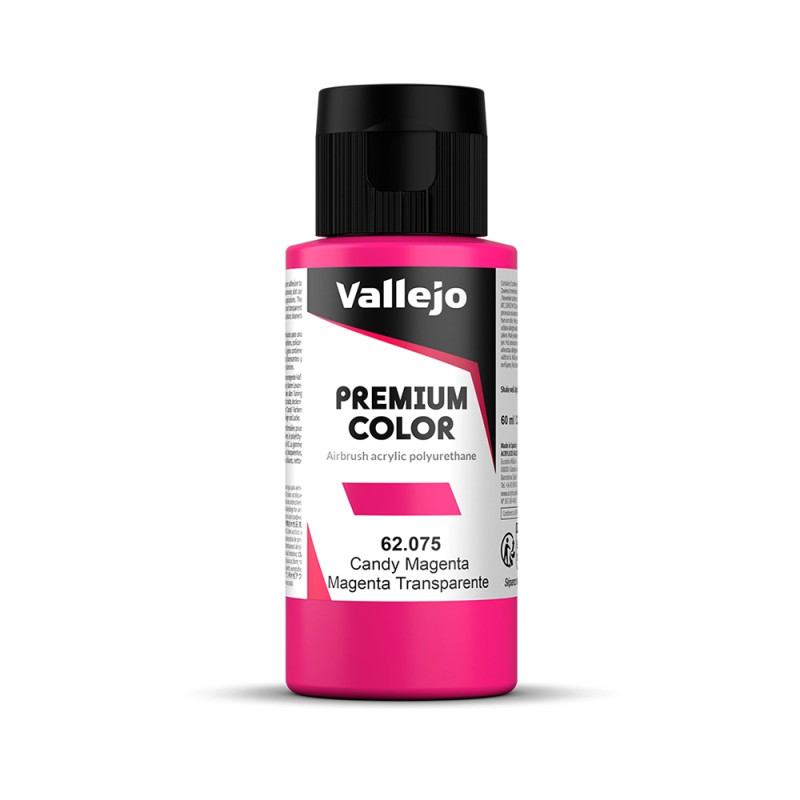 Magenta Transparent - 60ml Candy Premium Color - VALLEJO 62.075