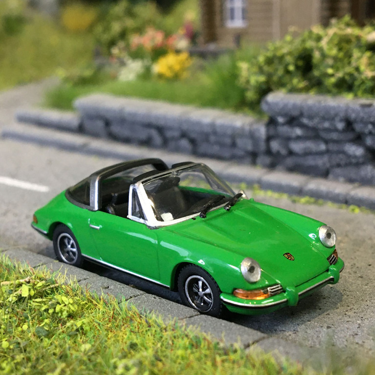 Porsche 911 Targa, vert, 1972 - Minichamps 870064561 - 1/87