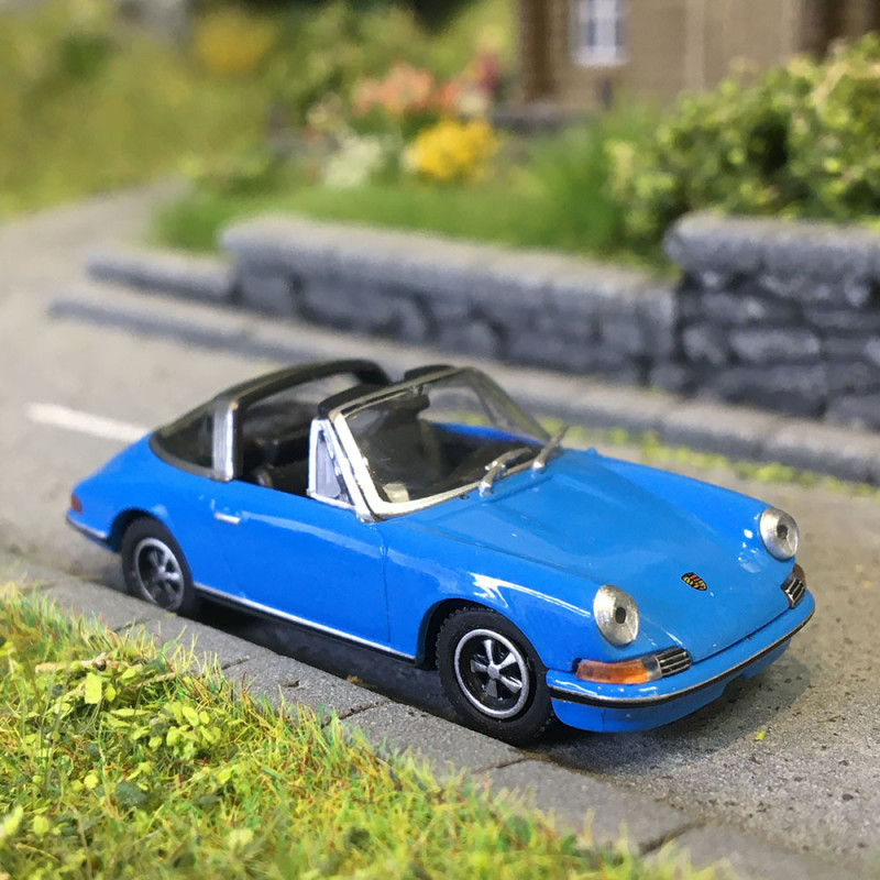 Porsche 911 Targa, bleu, 1972 - Minichamps 870064562 - 1/87