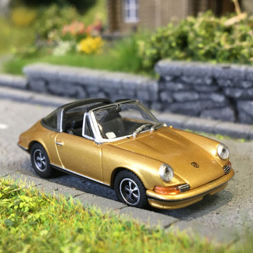 Porsche 911 Targa, gold, 1972 - Minichamps 870064564 - 1/87