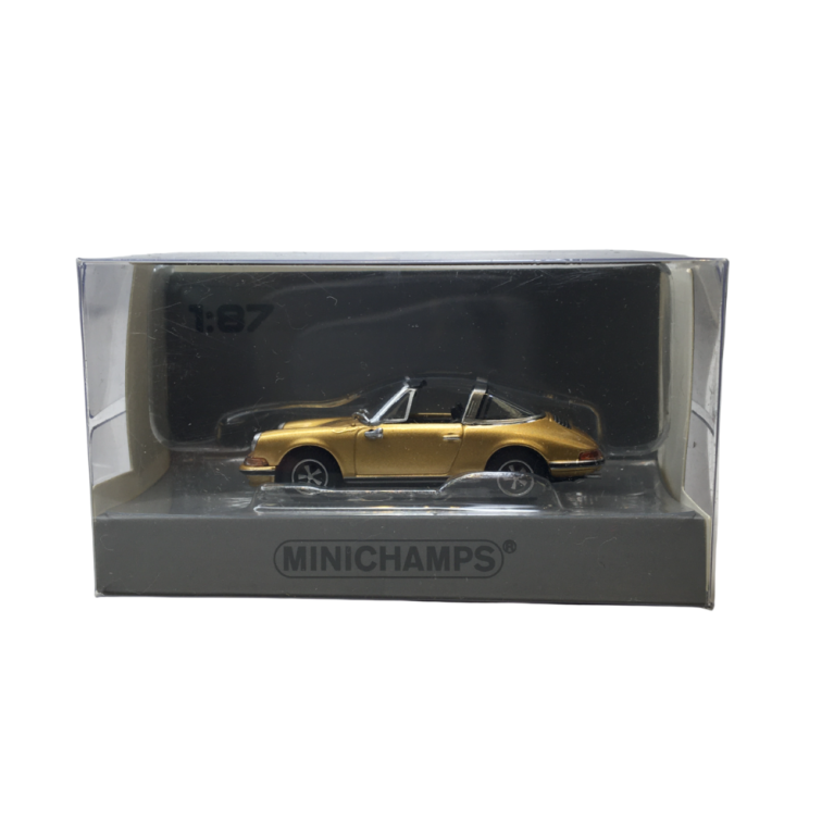 Porsche 911 Targa, gold, 1972 - Minichamps 870064564 - 1/87