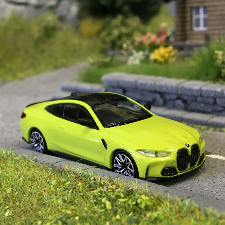 BMW M4, jaune, 2020 - Minichamps 870023020 - 1/87