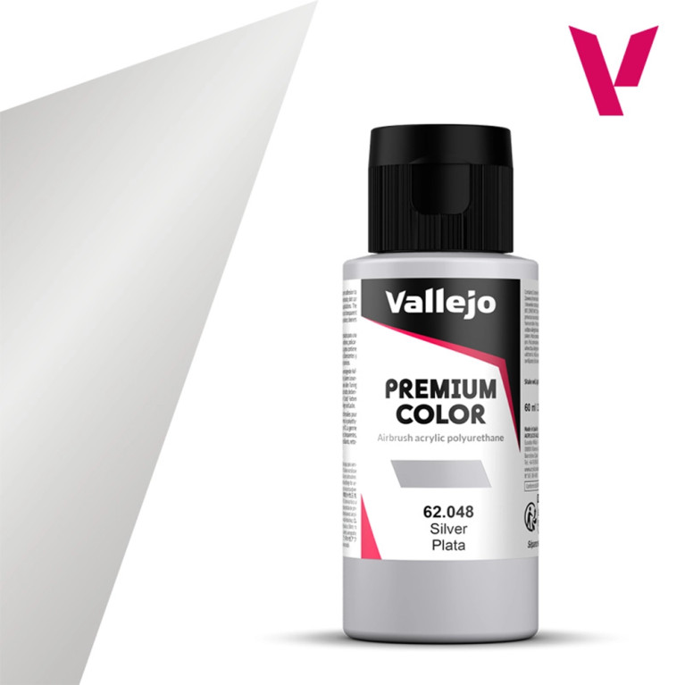 Argent - 60ml Metallic Premium Color - VALLEJO 62.048