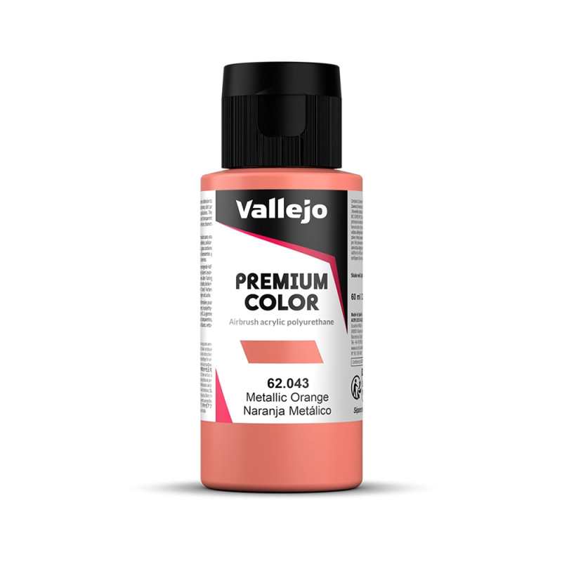Orange Métallisé - 60ml Metallic Premium Color - VALLEJO 62.043