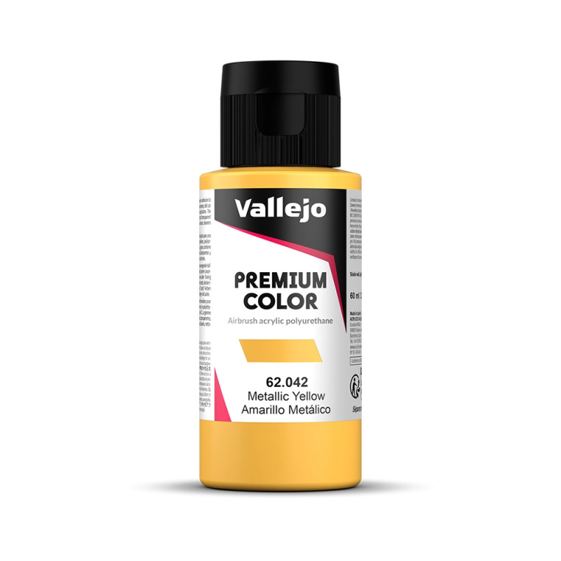 Jaune Métallisé - 60ml Metallic Premium Color - VALLEJO 62.042