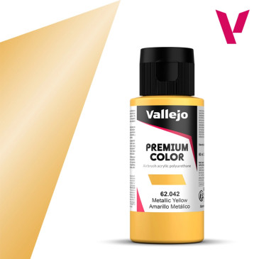 Jaune Métallisé - 60ml Metallic Premium Color - VALLEJO 62.042