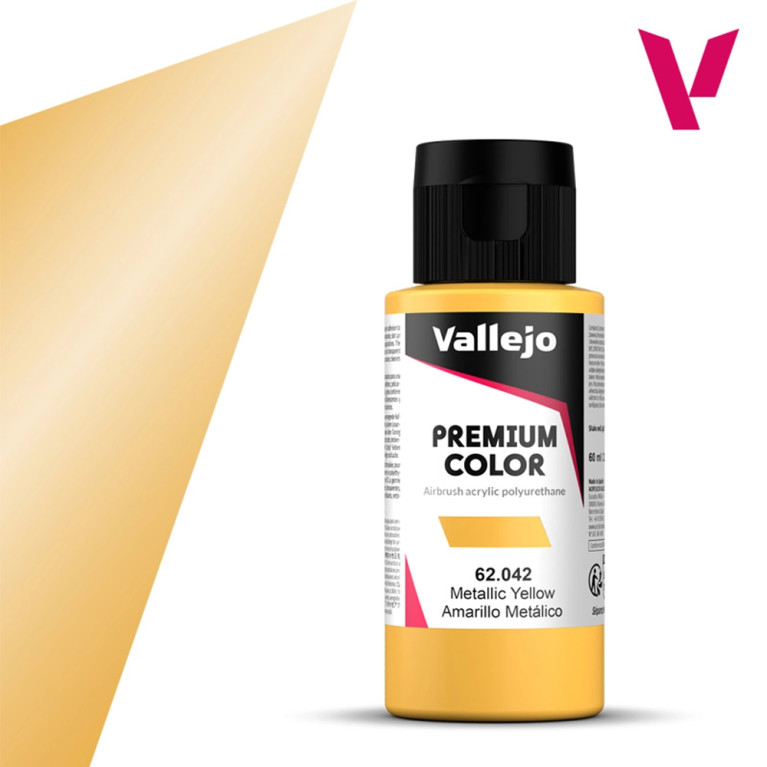 Jaune Métallisé - 60ml Metallic Premium Color - VALLEJO 62.042